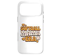 Carcasa para iPhone 17 Pro MAX Softball Mama Era Retro Groovy Baseball Mom Vibes Love Cute