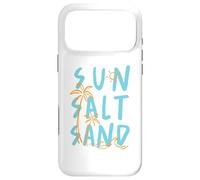 Carcasa para iPhone 17 Pro MAX Sol Sal y Arena Playa Vacaciones Palmera Océano Olas