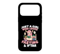 Carcasa para iPhone 17 Pro MAX Solo Chica Le Encanta Ayunar Iftar Musulmán Ramadán