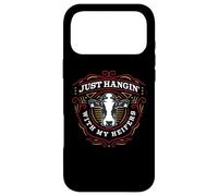 Carcasa para iPhone 17 Pro MAX Solo Colgando con MIS HEIFERS Funny Cow Farm Friends Meme
