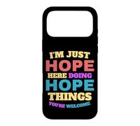 Carcasa para iPhone 17 Pro MAX Solo espero Hacer Cosas de Esperanza Que Seas Bienvenido