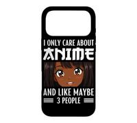 Carcasa para iPhone 17 Pro MAX Solo me Importa el Anime y me Gusta Maybe 3 People Black Anime