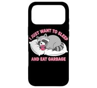 Carcasa para iPhone 17 Pro MAX Solo Quiero Dormir Y Comer Basura