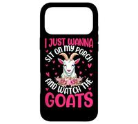 Carcasa para iPhone 17 Pro MAX Solo Quiero Sentarme En Mi Porche Y Ver Las Cabras