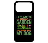 Carcasa para iPhone 17 Pro MAX Solo Quiero Trabajar en mi jardín y Pasar el rato con mi Perro