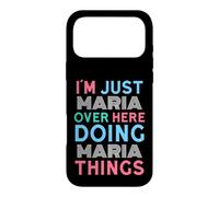 Carcasa para iPhone 17 Pro MAX Solo Soy María aquí Haciendo Maria Things Name