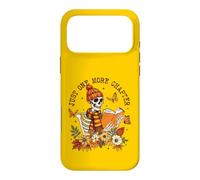 Carcasa para iPhone 17 Pro MAX Solo un capítulo más de Skeleton Reader Fall Book Lover Autumn