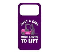 Carcasa para iPhone 17 Pro MAX Solo una Chica a la Que le Encanta Levantar una operadora de montacargas