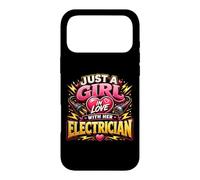 Carcasa para iPhone 17 Pro MAX Solo una Chica Enamorada de su Electricista Electricista Divertido