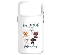 Carcasa para iPhone 17 Pro MAX Solo una Chica Que ama Las Razas de Perros Labrador Fox Red Chocolate