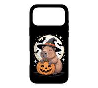 Carcasa para iPhone 17 Pro MAX Sombrero de Bruja Capibara de Halloween Calabaza Espeluznante