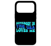 Carcasa para iPhone 17 Pro MAX Somebody in The USA Loves Me Modern Boho Vibe