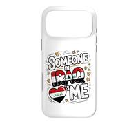 Carcasa para iPhone 17 Pro MAX Someone In Iraq Loves Me Heart Iraq Flag