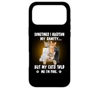 Carcasa para iPhone 17 Pro MAX Sometimes I Question My Sanity But My Cats Kitten Kitty
