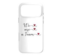 Carcasa para iPhone 17 Pro MAX Somos un Equipo Lindo Regalo tipográfico Escrito a Mano