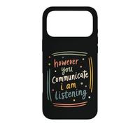 Carcasa para iPhone 17 Pro MAX Soporte de Escucha de cotización de Conciencia de ASL inclusiva