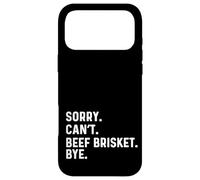 Carcasa para iPhone 17 Pro MAX Sorry Can't Beef Brisket Bye - BBQ Barbacoa Cocinero Chef