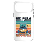 Carcasa para iPhone 17 Pro MAX Sorry I Can't go I'm An Indoor Cat Funny Gaming Humor
