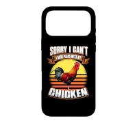 Carcasa para iPhone 17 Pro MAX Sorry I Can't I Have Plans with My Chicken Funny Animal