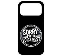 Carcasa para iPhone 17 Pro MAX Sorry I'm On Voice Rest Vocal Choir Singer Rest |-