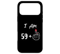 Carcasa para iPhone 17 Pro MAX Soy 59 más 1 Dedo Medio para un 60 cumpleaños
