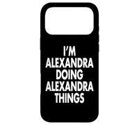 Carcasa para iPhone 17 Pro MAX Soy Alexandra Doing Things Nombre Personalizado