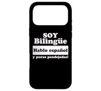 Carcasa para iPhone 17 Pro MAX Soy Bilingue Hablo Espanol y puras pendejadas