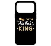 Carcasa para iPhone 17 Pro MAX Soy el cumpleaños Rey cumpleaños Fiesta Corona Hombres niños