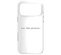 Carcasa para iPhone 17 Pro MAX Soy el príncipe en Fuente Negra