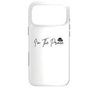 Carcasa para iPhone 17 Pro MAX Soy el príncipe en Fuente Negra con Sombrero de Vaquero