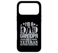 Carcasa para iPhone 17 Pro MAX Soy papá Abuelo y un Veterano Nada me Asusta