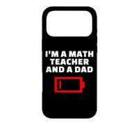 Carcasa para iPhone 17 Pro MAX Soy Profesor de matemáticas y papá Cansado Padre matemático Broma
