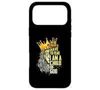 Carcasa para iPhone 17 Pro MAX Soy Rey Ya No Un Esclavo Al Temer Soy Un Hijo De Dios León