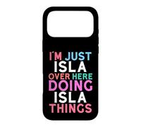 Carcasa para iPhone 17 Pro MAX Soy Solo Isla aquí Haciendo Isla Things Nombre