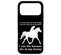 Carcasa para iPhone 17 Pro MAX Soy Sus Ojos Él Es Mis Alas Yo Soy Su Humano Él Es Mi Caballo