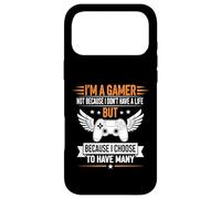 Carcasa para iPhone 17 Pro MAX Soy un Jugador, no Porque no Tenga Vida, Sino Muchas Vidas