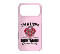 Carcasa para iPhone 17 Pro MAX Soy un Libra Peor Pesadilla Sassy Horóscopo Divertido Zodiaco