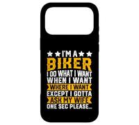 Carcasa para iPhone 17 Pro MAX Soy un Motociclista Hago lo Que Quiero Divertido Motocicleta Esposa Humor