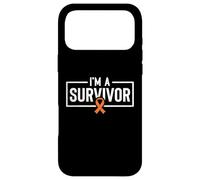 Carcasa para iPhone 17 Pro MAX Soy un sobreviviente del cáncer de riñón Awarenes Cinta Naranja