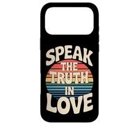 Carcasa para iPhone 17 Pro MAX Speak The Truth In Love Amable honestidad fe |-