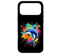 Carcasa para iPhone 17 Pro MAX Splash Art Dolphin Design Hermosos Amantes de los Delfines