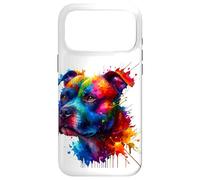 Carcasa para iPhone 17 Pro MAX Splash Art Staffordshire Bull Terrier Staffy Terriers