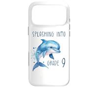 Carcasa para iPhone 17 Pro MAX Splashing into Grade 9 - Back To School Dolphin Graphic