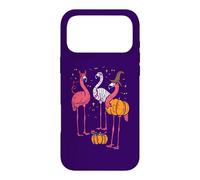 Carcasa para iPhone 17 Pro MAX Spooky Flamingo Trio Divertido Halloween