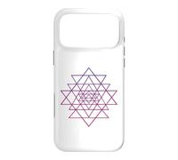 Carcasa para iPhone 17 Pro MAX Sri Yantra Tantra Hindú Flor de la Vida