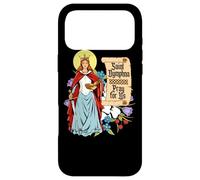 Carcasa para iPhone 17 Pro MAX St Dymphna Purity Lily Patron Saint Mental Health Católico