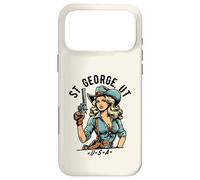 Carcasa para iPhone 17 Pro MAX St George Utah USA Cowgirl con diseño de Pistola Estilo Occidental