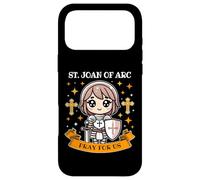 Carcasa para iPhone 17 Pro MAX St Joan of ARC Católico Cristiano Pray for Us Niños