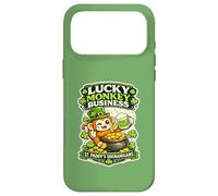 Carcasa para iPhone 17 Pro MAX St Paddy's Shenanigan Lucky Monkeys Irish Monkey Monkey Punch