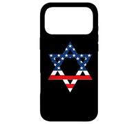 Carcasa para iPhone 17 Pro MAX Star of David Jewish US Flag Half Jew Purim Love Israel Gift
